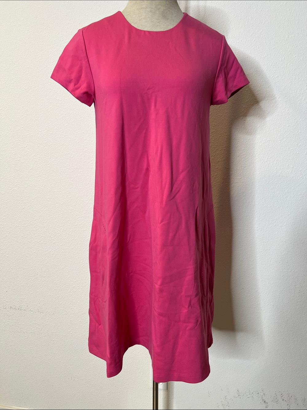 J. McLaughlin Cap Sleeve Crew Neck Swing Dress